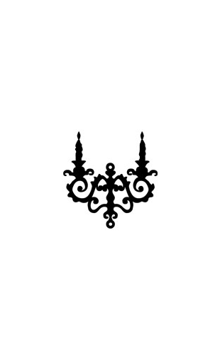 Sticker baroque chandelier 2