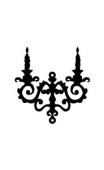 Sticker baroque chandelier 2