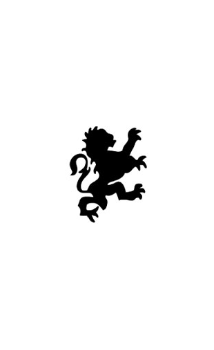 Sticker lion baroque