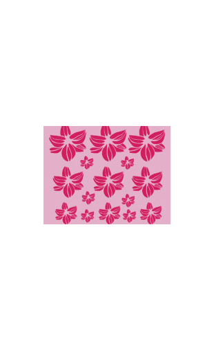 Kit stickers de fleurs