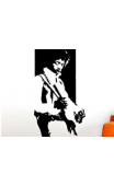 Sticker legende jimi guitare