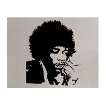 Sticker portrait jimi