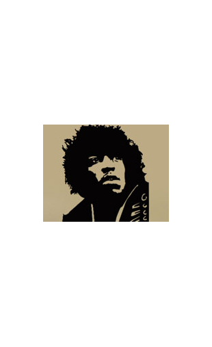 Sticker guitariste legende