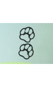 Sticker pattes de chien