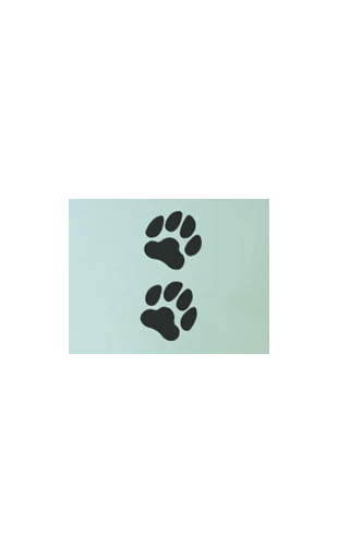 Sticker pattes de chien