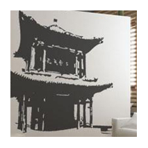 Sticker temple asiatique 2