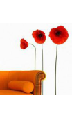 Sticker 3 coquelicots