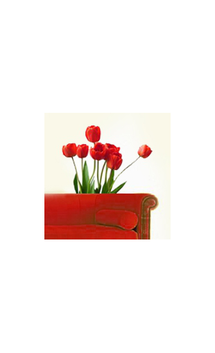 Sticker bouquet de tulipes