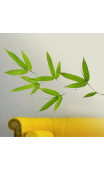 Sticker feuilles de bambou