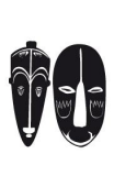Sticker masque africain