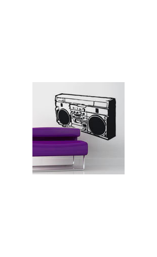 Sticker ghettoblaster