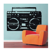 Sticker ghettoblaster 2