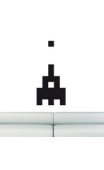 Sticker space invader