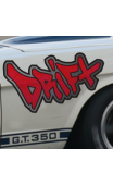 Sticker voiture Drift rouge