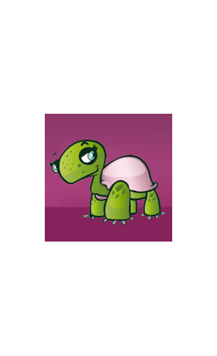 Stickers tortue fille