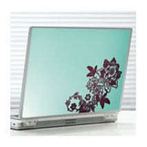 Sticker fleur dentelle