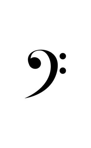 Sticker Clef de Fa Vinyz Sticker Clef de Fa Vinyz