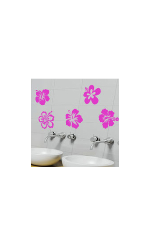 Stickers Fleurs Hibiscus
