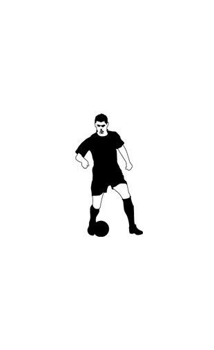 Sticker Joueur de Football
