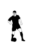 Sticker Joueur de Football