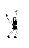 Sticker Joueuse Tennis