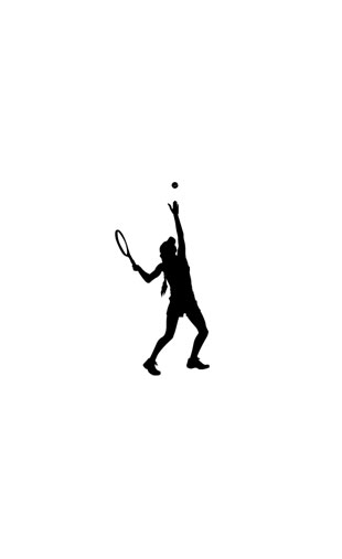 Sticker service tennis