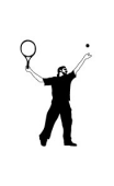 Sticker service tennis