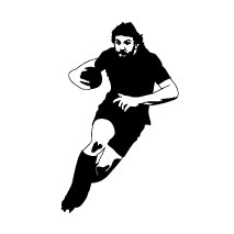 Sticker Huummmm Rugby