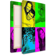 Tableau Pop Art Modern 4 photos portrait