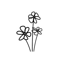 Sticker design fleur-4