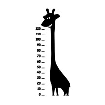 Sticker girafe toise