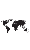 Sticker Map Monde