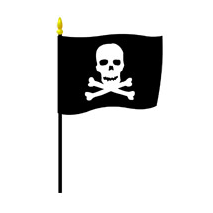 Sticker drapeau pirate