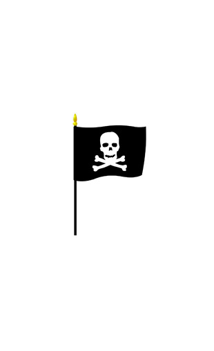 Sticker drapeau pirate