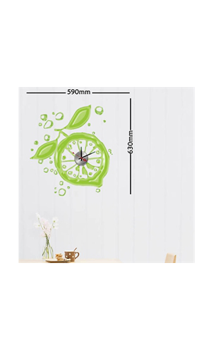 Sticker horloge lemon clock