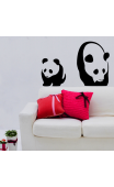 Sticker velour panda