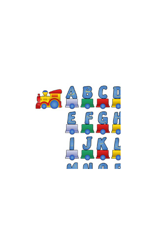 Kit Sticker train alphabet