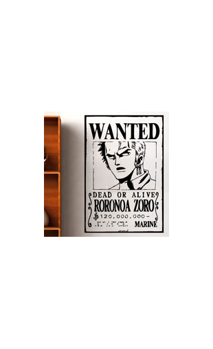 Sticker One Piece Zoro