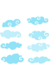 Kit Stickers nuages