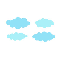 Kit Stickers nuages 2