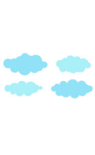 Kit Stickers nuages 2