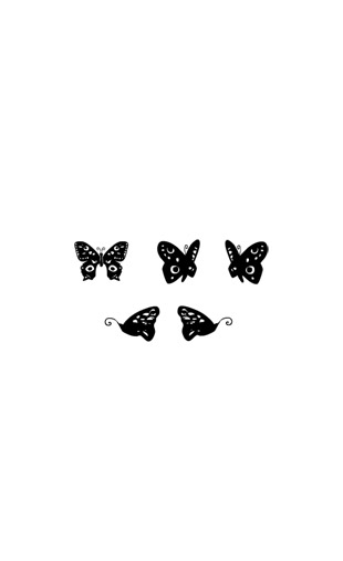 Kit stickers papillons