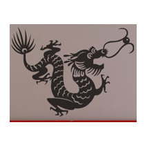 Sticker Dragon Chinois