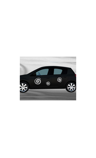 Sticker voiture Tourbillons