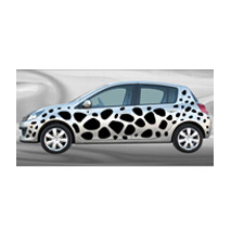 Stickers voiture Peau de Girafe