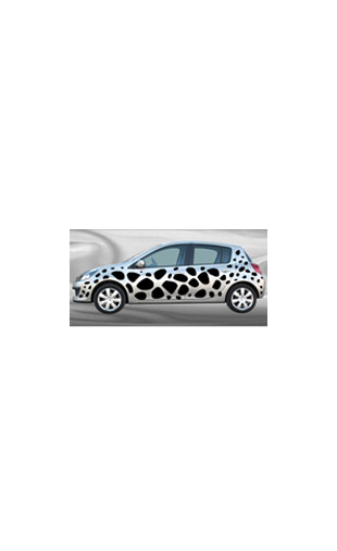 Stickers voiture Peau de Girafe