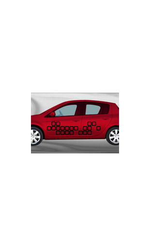 Sticker voiture Tetris1