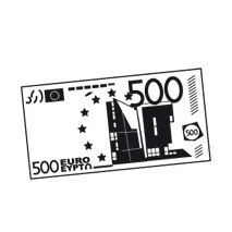 sticker billet de 500 euro
