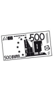 sticker billet de 500 euro