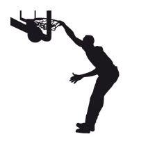 Sticker basket dunk